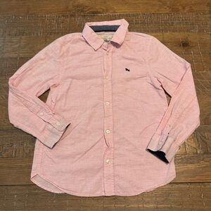 L.O.G.G. LOGG H&M Label of Graded Goods 7-8Y Pink Button Down Long Sleeve